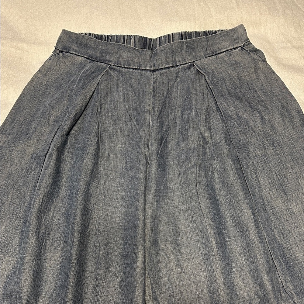 Wide Leg Denim Pants - Picture 6 of 6